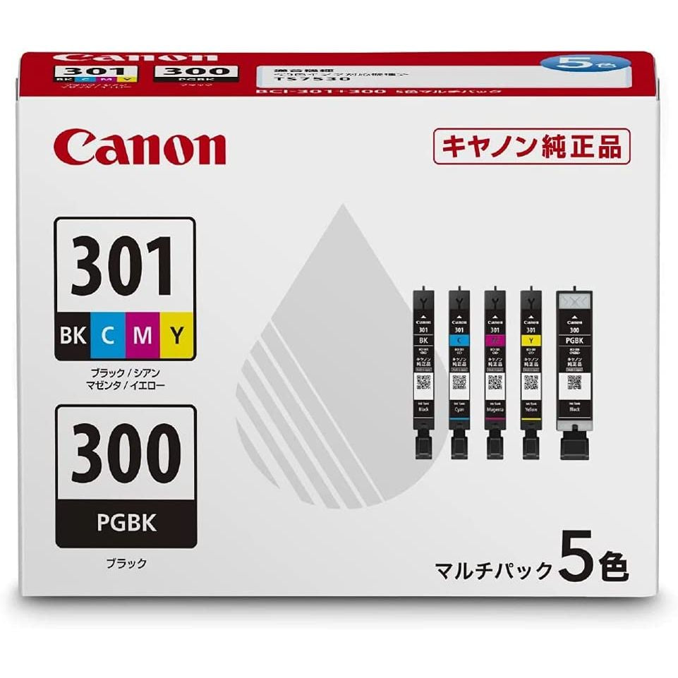 キヤノン Canon 純正 PIXUS インクタンク マルチパック5色 BCI-301+300