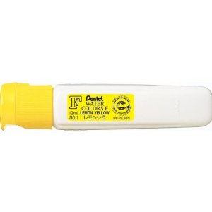 ぺんてる えのぐ エフ水彩 単色 12ml ポリチューブ入り レモンいろ WFCT01 – FUJIX