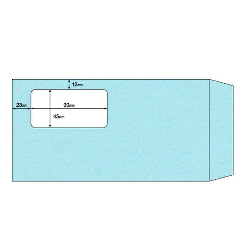 ヒサゴ 窓つき封筒 長形3号 ブルー 200枚入 MF04 – FUJIX