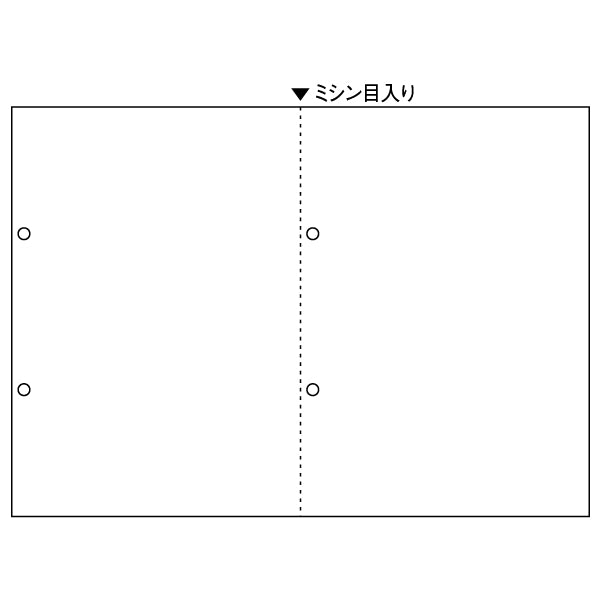 ヒサゴ マルチプリンタ帳票A4白紙2面横4穴(100枚入り) BP2069 – FUJIX