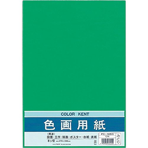 まとめ買い）マルアイ 色画用紙 N852 みどり Pエ-N85G 〔×10〕 – FUJIX