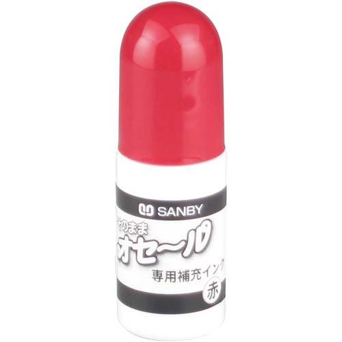 まとめ買い）サンビー そのままオセール専用補充インク5ml 赤 TDI-02