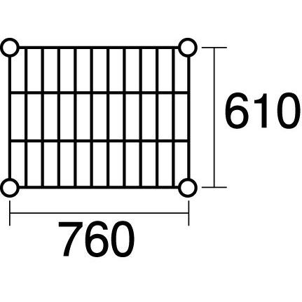 本間冬治工業 430弁慶シェルフ 棚 奥行610×幅760mm 430-610-760 – FUJIX