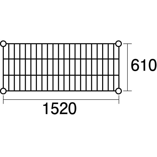 本間冬治工業 304耐冷仕様弁慶ステンレスシェルフ 棚 奥行610×幅1520mm