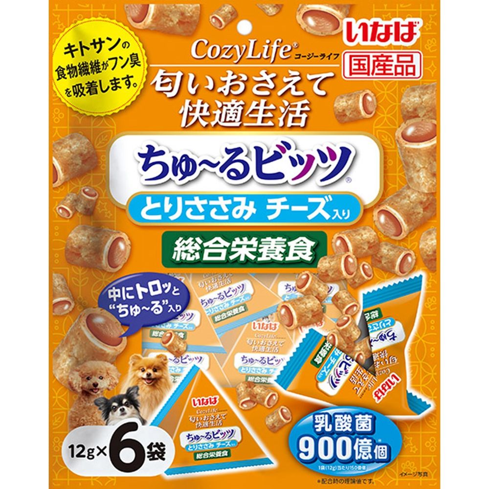 まとめ買い）いなばペットフード CozyLife ちゅーるビッツ 総合栄養食