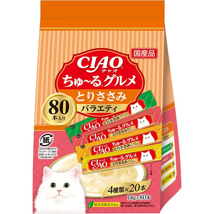 まとめ買い）いなばペットフード CIAO ちゅ～る とりささみグルメ