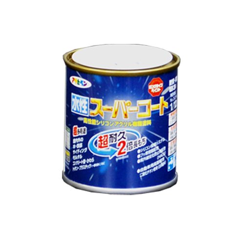 アサヒペン ペンキ 水性スーパーコート 水性多用途 ブルーグレー 1/12L