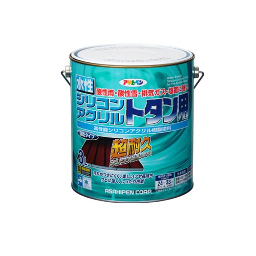 アサヒペン 水性シリコンアクリルトタン用 グレー 3L – FUJIX