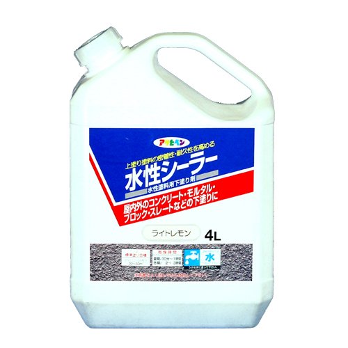 アサヒペン 水性シーラー ライトレモン 4L – FUJIX