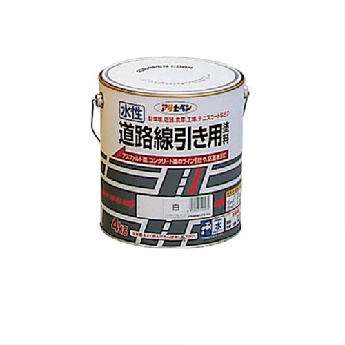 アサヒペン 水性道路線引き用塗料 白 4kg – FUJIX