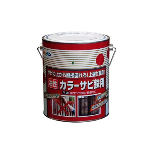 まとめ買い）アサヒペン カラーサビ鉄用 1.6L 黒 〔3缶セット〕 – FUJIX