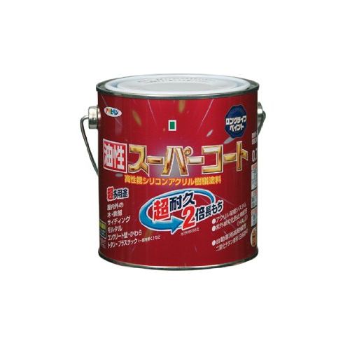 まとめ買い）アサヒペン 油性スーパーコート 0.7L 若草色 〔3缶セット