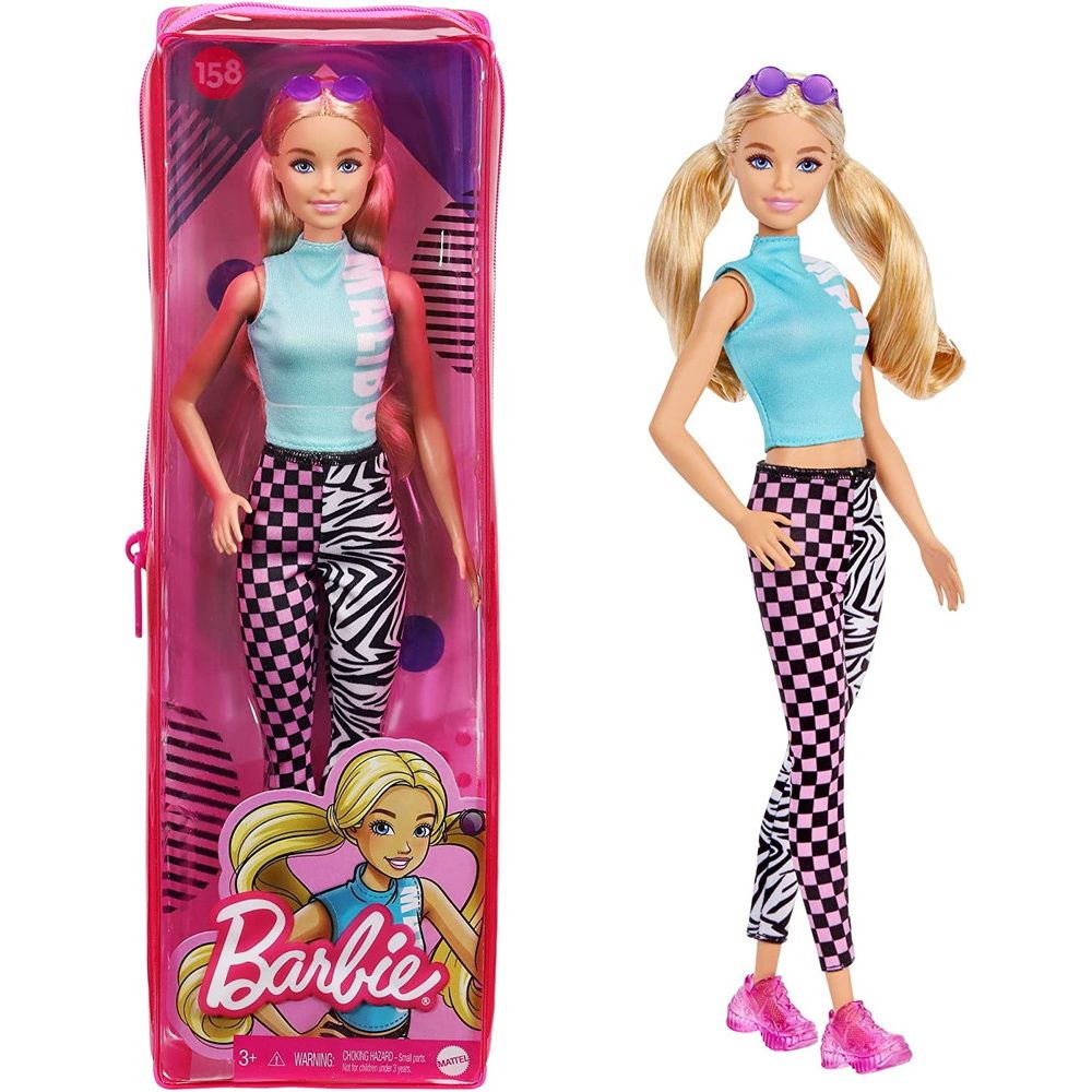 マテル バービー(Barbie) ファッショニスタ パンツルック 着せ替え人形 専用収納ケース付き 3歳～ GRB50