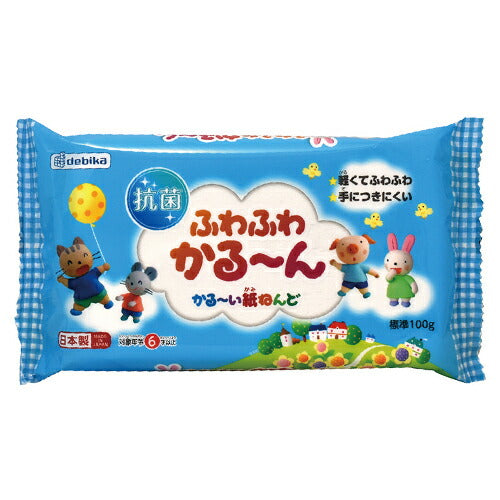 デビカ ふわふわかるーん 手に付きにくい粘土 紙ねんど 100g 093187