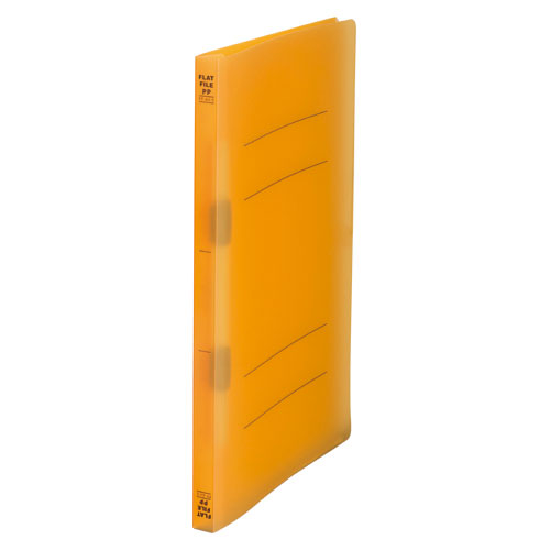 まとめ買い）ビュートン フラットファイルPP A4 半透明表紙 オレンジ
