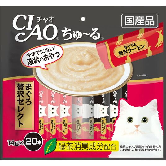 まとめ買い）いなばペットフード CIAO(チャオ) ちゅ～る まぐろ 贅沢