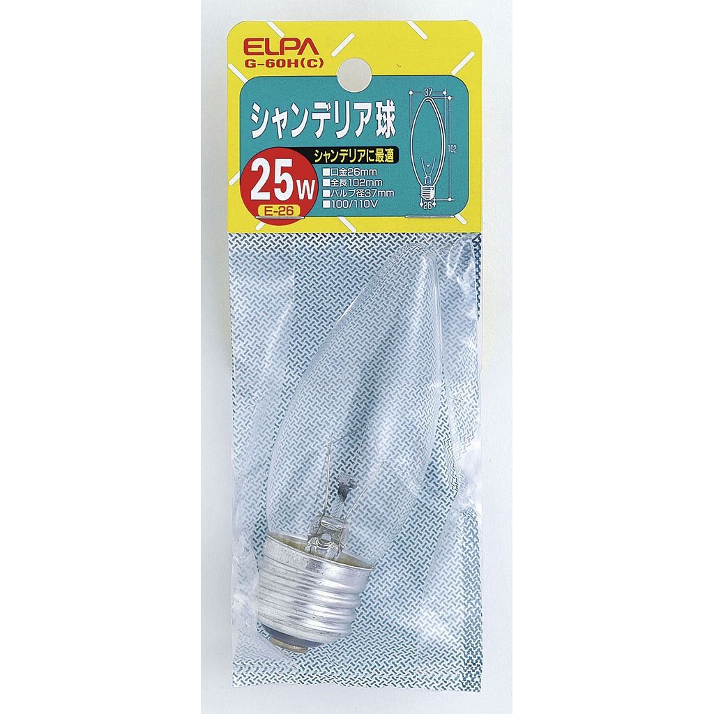 ELPA シャンデリアE26 G-60H(C)