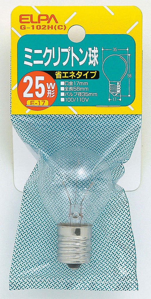 ELPA クリプトン球25W G-102H(C)