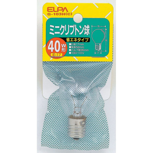 ELPA クリプトン球40W G-103H(C)