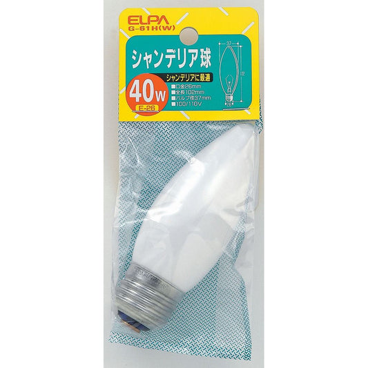 ELPA シャンデリアE26 G-61H(W)