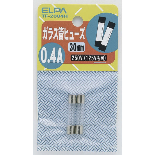 ELPA ガラス管ヒューズ30MM TF-2004H