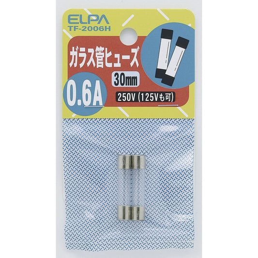 ELPA ガラス管ヒューズ30MM TF-2006H