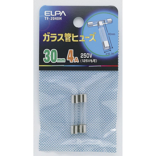 ELPA ガラス管ヒューズ30MM TF-2040H