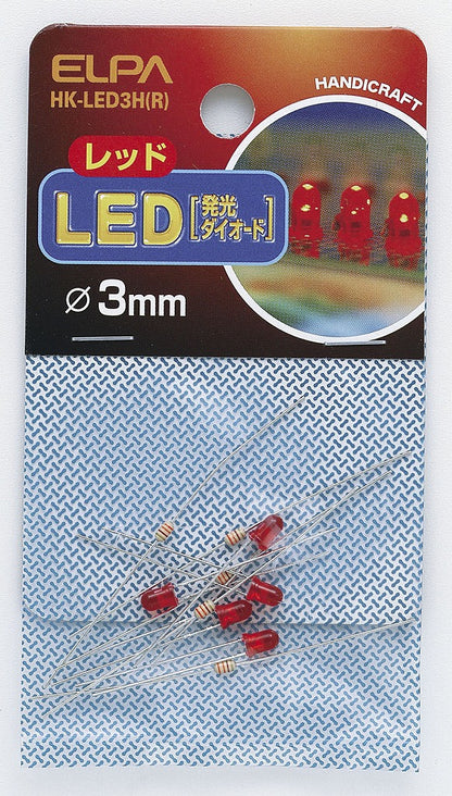 ELPA LED 3MM 赤 HK-LED3H(R)