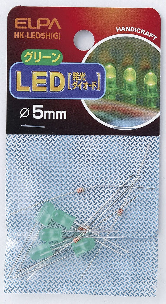 ELPA LED 5MM 緑 HK-LED5H(G)