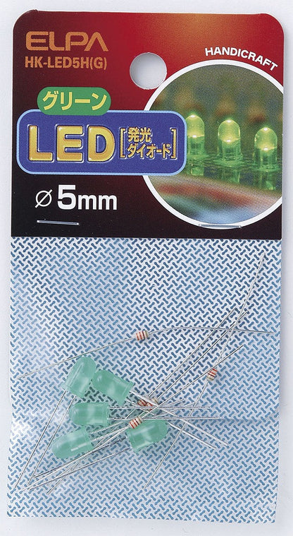 ELPA LED 5MM 緑 HK-LED5H(G)