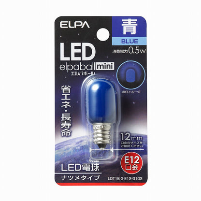 ELPA LEDナツメ形E12 LDT1B-G-E12-G102