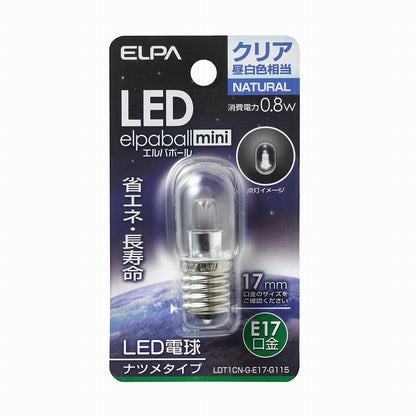 ELPA LEDナツメ形E17 LDT1CN-G-E17-G115