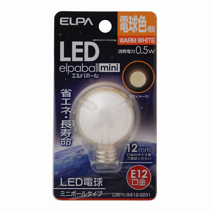 ELPA LED電球G30形E12 LDG1L-G-E12-G231