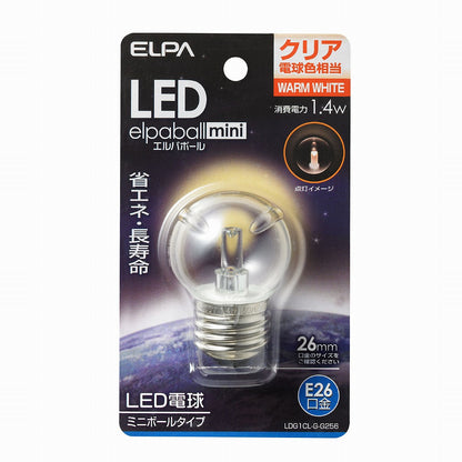 ELPA LED電球G40形E26 LDG1CL-G-G256