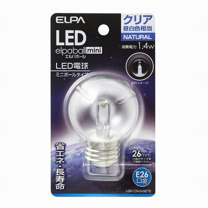 ELPA LED電球G50形E26 LDG1CN-G-G275