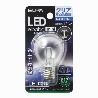 ELPA LED電球S形E17 LDA1CN-G-E17-G455