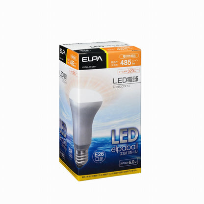 ELPA LED電球レフ形(485lm) LDR6L-H-G601