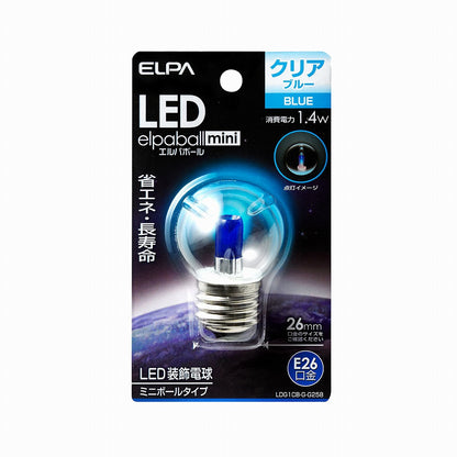 ELPA LED電球 G40 E26 LDG1CB-G-G258