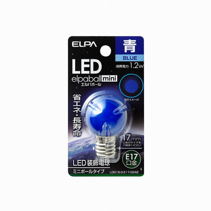 ELPA LED電球 G30 E17 LDG1B-G-E17-G242