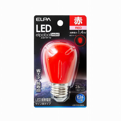 ELPA LED電球 サイン E26 LDS1R-G-G904