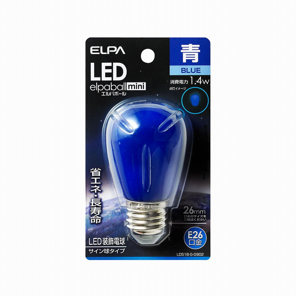 ELPA LED電球 サイン E26 LDS1B-G-G902