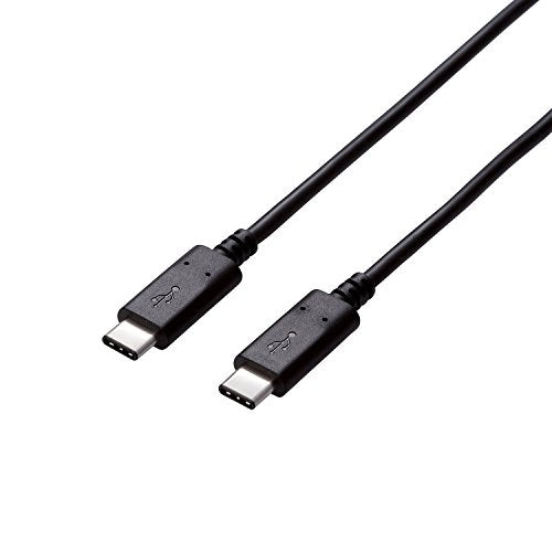 ELECOM USB2.0ケーブル C-Cタイプ PD対応 USB規格認証品 5A出力 1.5m ブラック U2C-CC5P15NBK