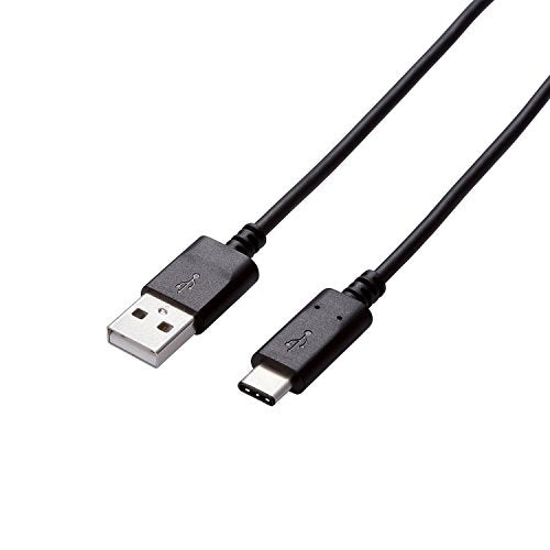 ELECOM USB2.0ケーブル Aオス-Cオス USB2.0規格正規認証品 2.0m ブラック U2C-AC20NBK