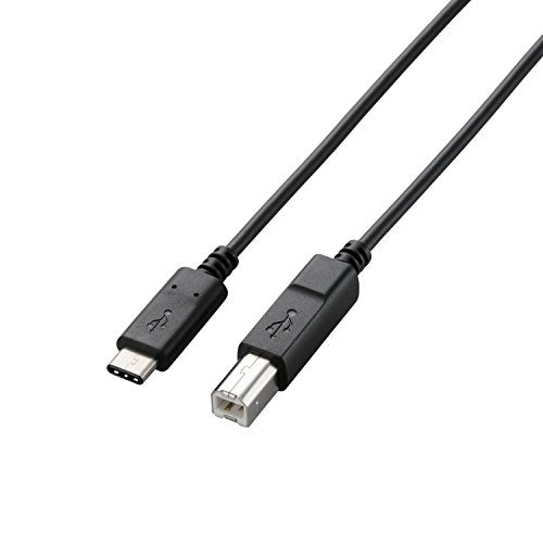 ELECOM USB2.0ケーブル C-Bタイプ USB規格認証品 3A出力 1.0m ブラック U2C-CB10NBK