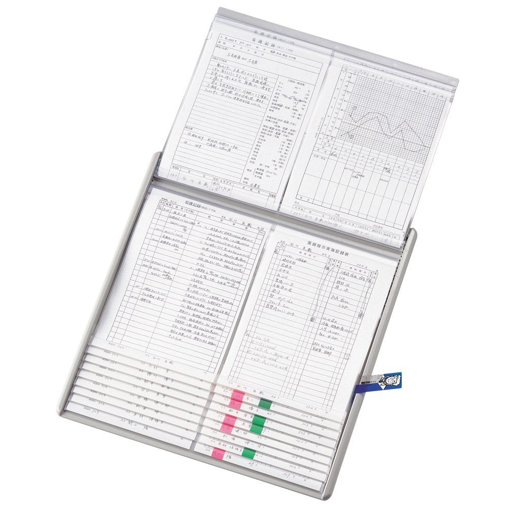 リヒトラブ カラーカードインデックス A3(A4縦2面) ブルー HC114C-2