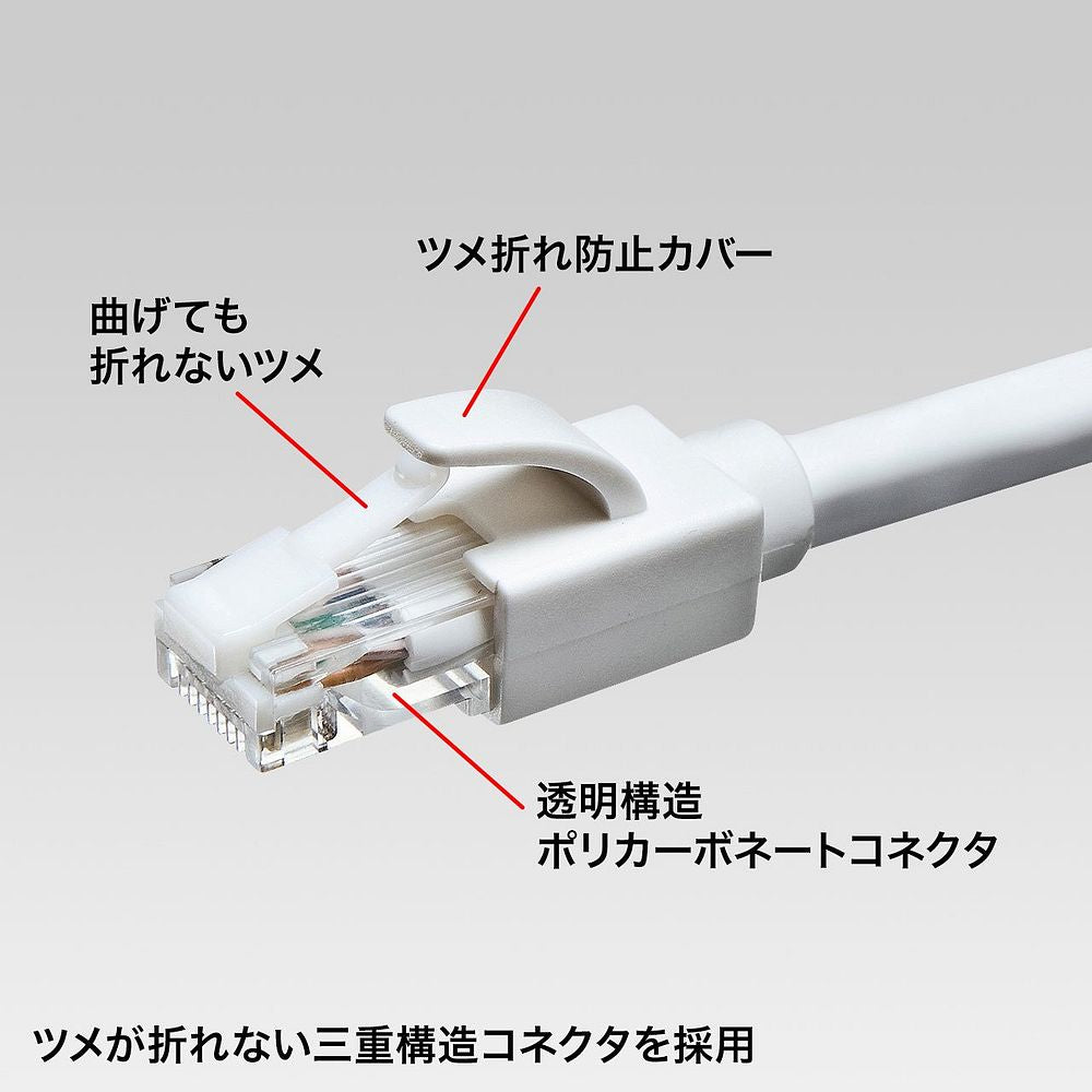 サンワサプライ カテゴリ6A LANケーブル-