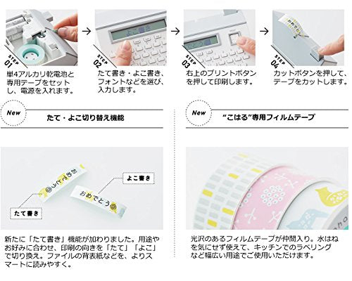 キングジム テーププリンター こはる ホワイト MP20シロ – FUJIX