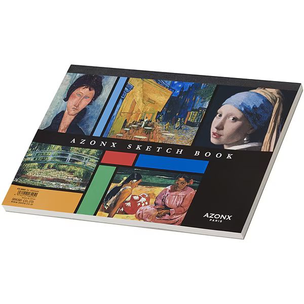 セキセイ 西洋絵画巨匠デザイン スケッチブック A4 AX-8880-00 – FUJIX