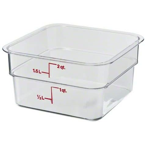 CAMBRO(キャンブロ) 角型フードコンテナークリアー 2SFSCW 1.9L