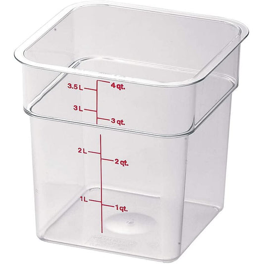 CAMBRO(キャンブロ) 角型フードコンテナークリアー 4SFSCW 3.8L